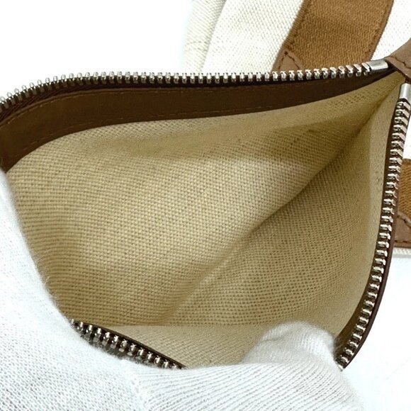 BALENCIAGA 339936 Navy Kabas M bag shawl Tote Bag Canvas/Leather Beige/Brown - Picture 15 of 15